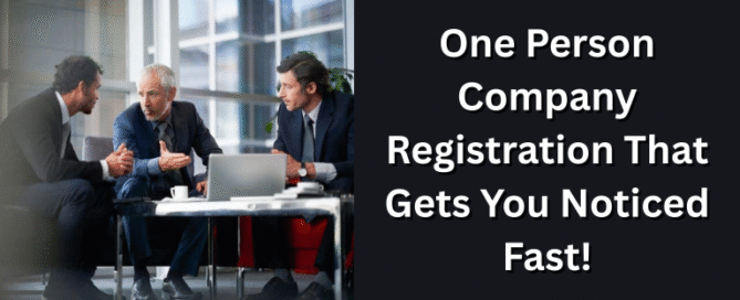 One Person Company Registration